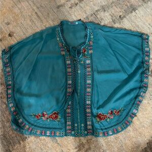 Johnny Was Top. Size S - Poncho Style